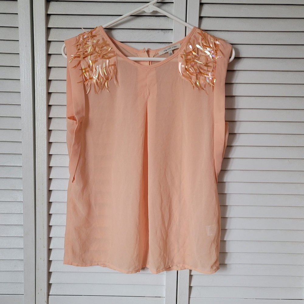 ENGLISH ROSE Creamsicle Blouse, Size S